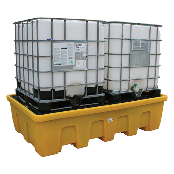 Spill Pallet Double IBC with Grid FL-205-204