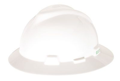 Full Brim Hard Hat White MSA V-Gard®