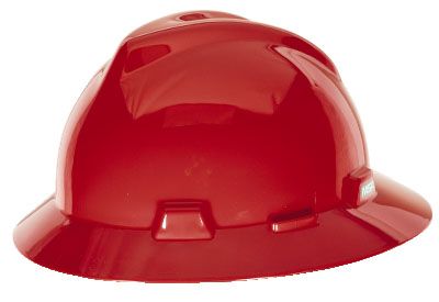 Full Brim Hard Hat Red MSA V-Gard®