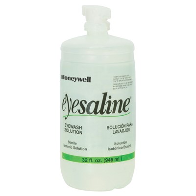 Honeywell Eyesaline 32 & 16 oz. Emergency Eye Wash Station Refill