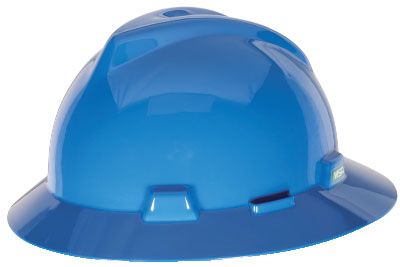 Full Brim Hard Hat Blue MSA V-Gard®