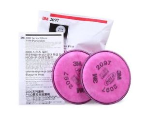 3M Particulate Filter 2097, P100 with Nuisance Level Organic Vapor  Relief