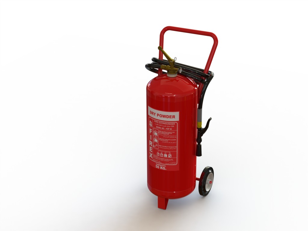 Dry Chemical Powder Fire Extingusher 25 to 150 kg Trolly