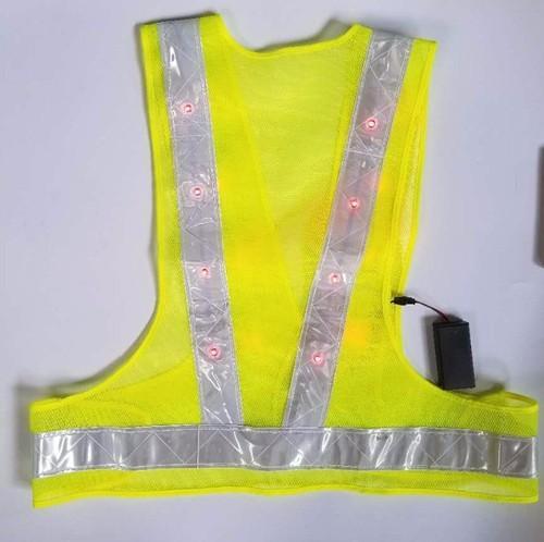 Illuminated LED Flashing Safety Vest