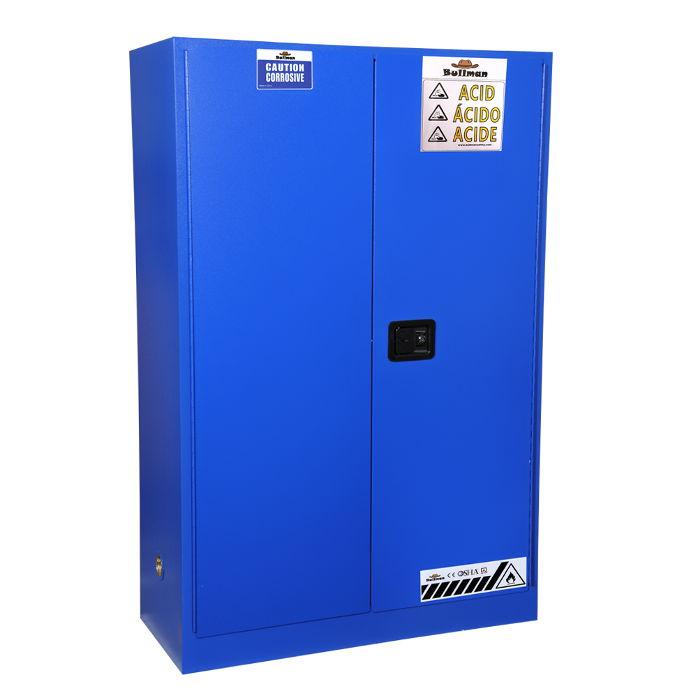 Acid/Corrosive Cabinet Blue 45 Gallon Bullman BMC0045B