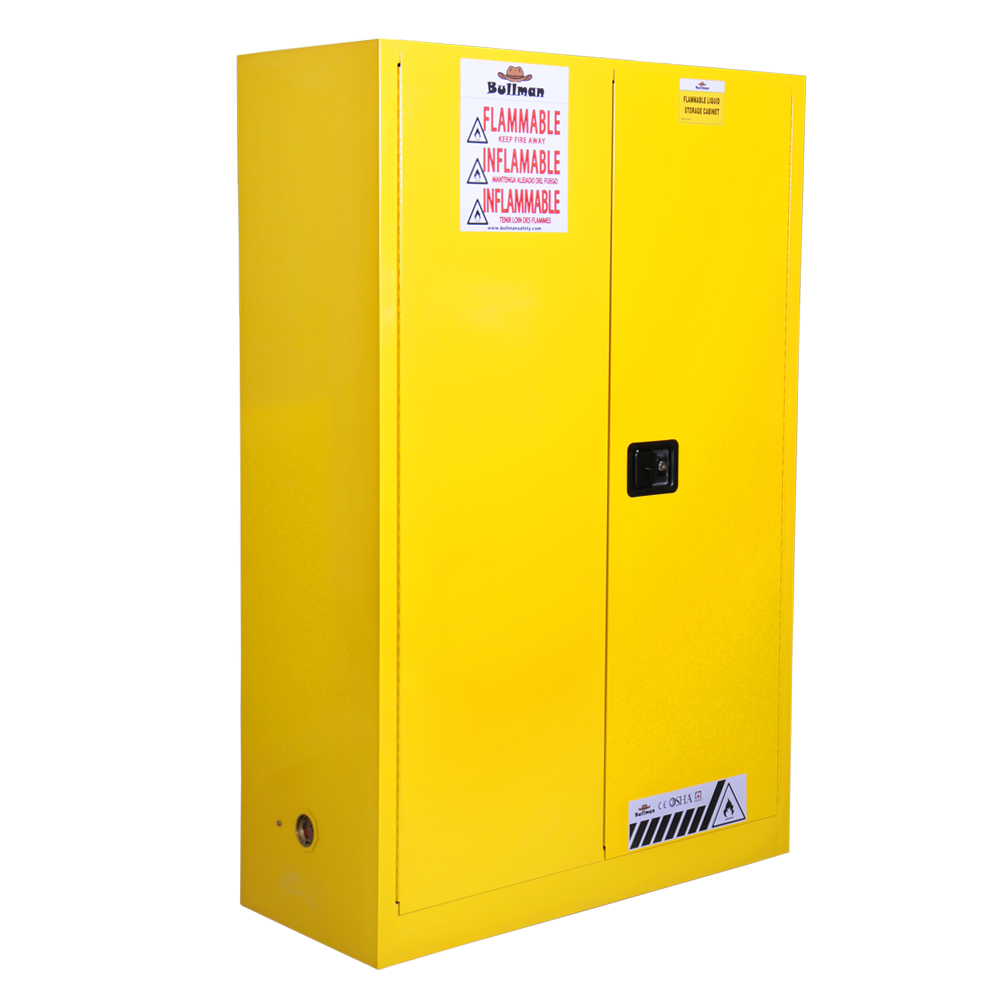 Flammable Cabinet Yellow 45 Gallon Bullman BMC0045Y