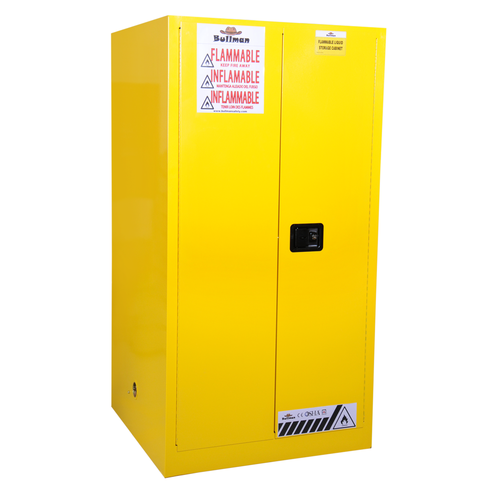 Flammable Cabinet Yellow 60 Gallon Bullman BMC0060Y